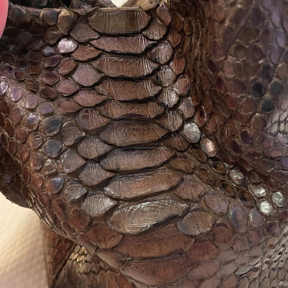 Devi Kroell Metallic Python Hobo Bag - Picture 5 of 10